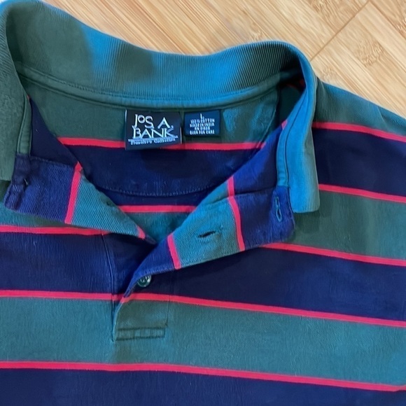 Jos A Banks Long Sleeve Polo Large - Picture 6 of 8